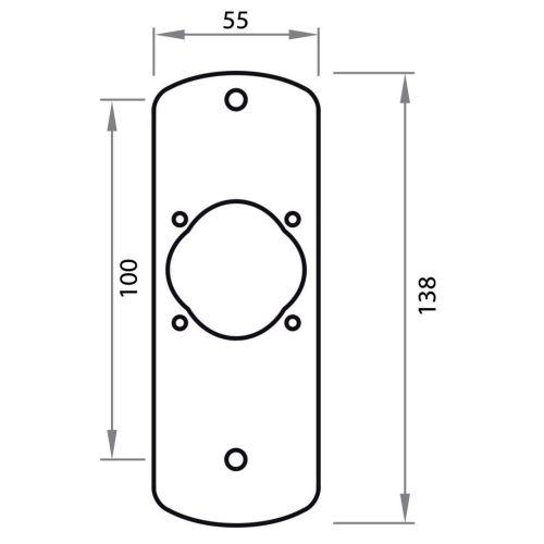 Plaque de réhausse petit modèle 10 mm - HERACLES SECURITE
