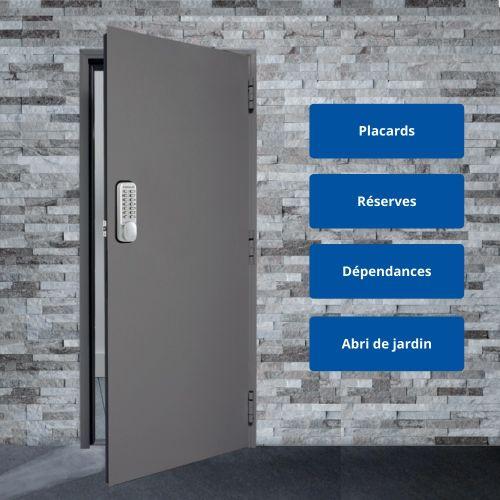 HERACLES HCODE-E serrure à code mécanique à larder pêne demi-tour réversible HCO