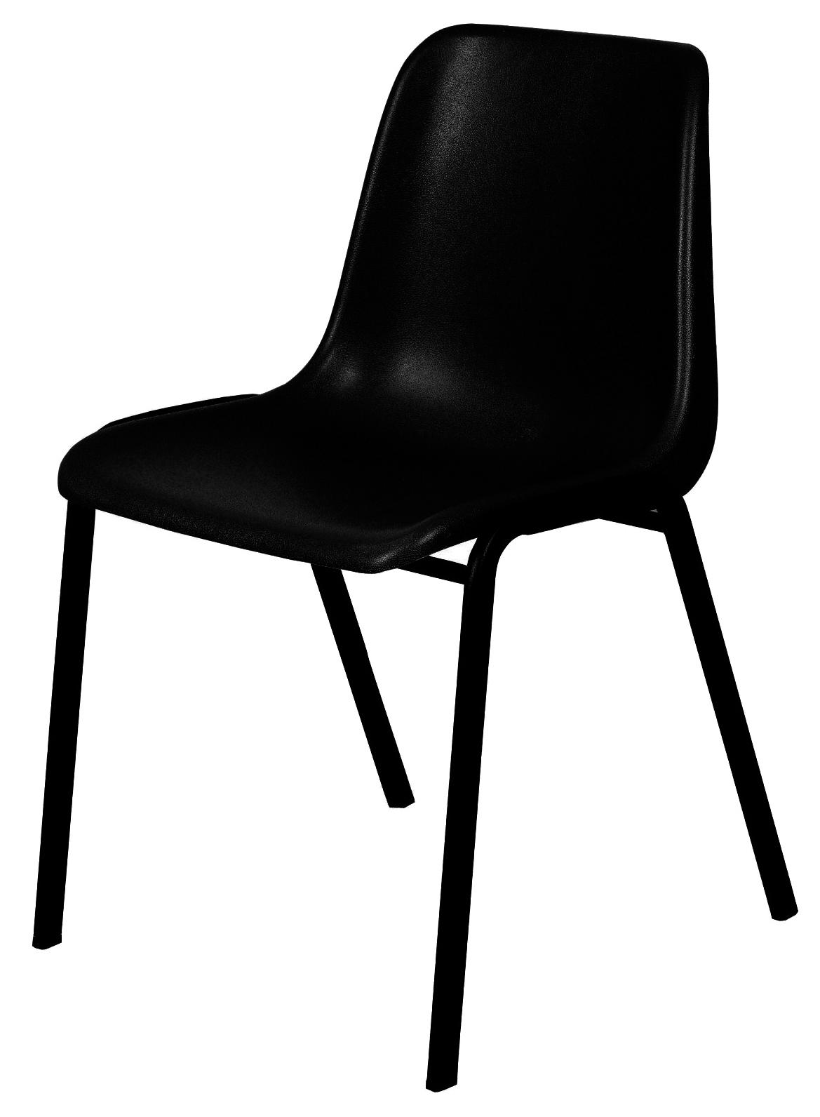 CHAISE COQUILLE EMPILABLE ROUGE