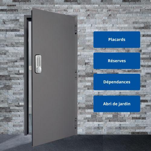 HERACLES HCODE-A verrou à code mécanique en applique pêne dormant réversible HCO