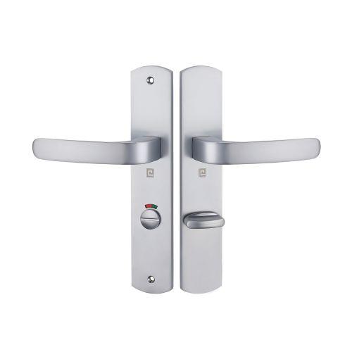 Ensemble double bequille sur plaque ELFE- Chromé mat - Condamnation à Voyant