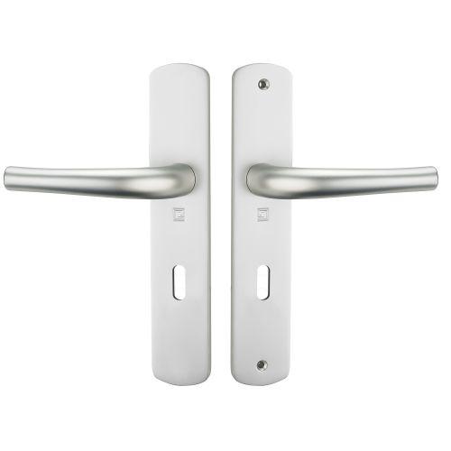 Ensemble double bequille sur plaque massive SALOME - Alu. - Clé L - 195MM