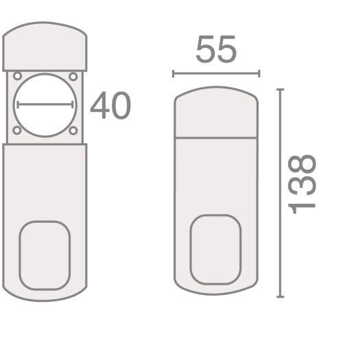 Plaque magnétique de securité petit modèle - PVD SALOME
