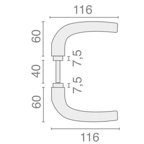 Paire de béquilles SALOME - Aluminium