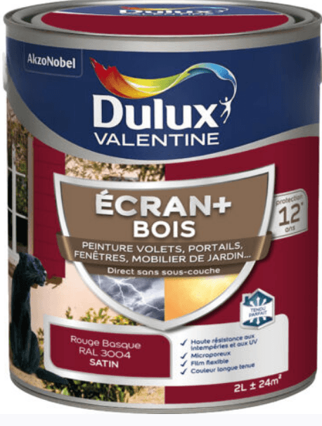 ECRAN+ BOIS SATIN ROUGE BASQUE