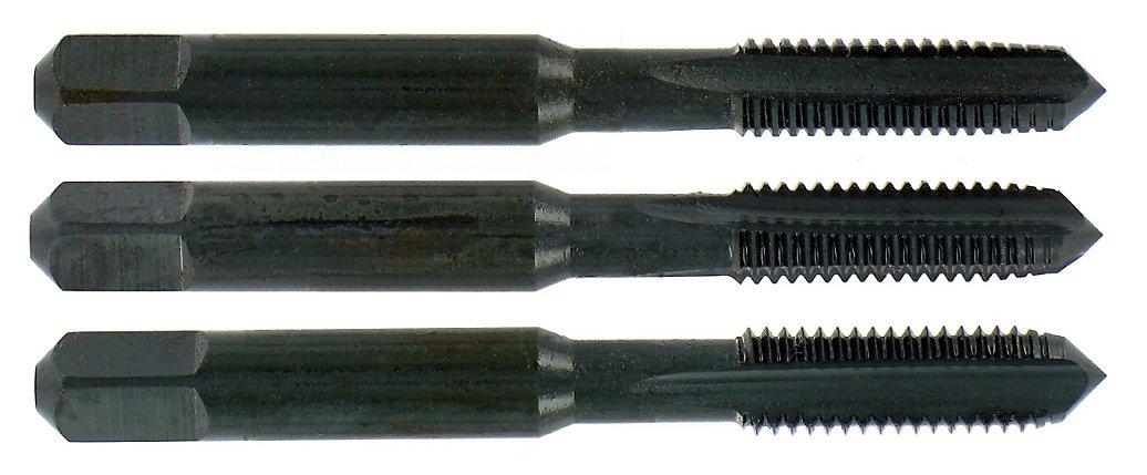 Jeu de 3 tarauds à main standard HSS, profil étagé, pas Iso, DIN352