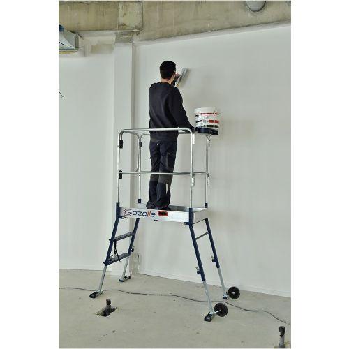 Plateforme individuelle GAZELLE 0,96x0,48m Ht travail jusqu'à 3m - DUARIB 40071