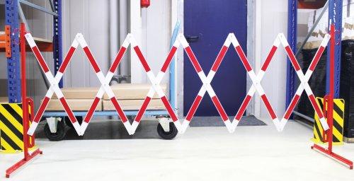 BARRIERE EXTENSIBLE HAUTEUR 1050 ROUGE/BLANC