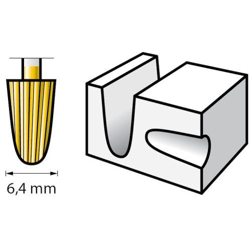 Lame de fraisage haute vitesse Dremel 194 MAX Dremel 26150194DM Diam. tige 2,4 m