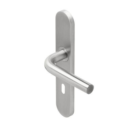 Ensemble double bequille sur plaque JADE série 1194 - Clé L - inox