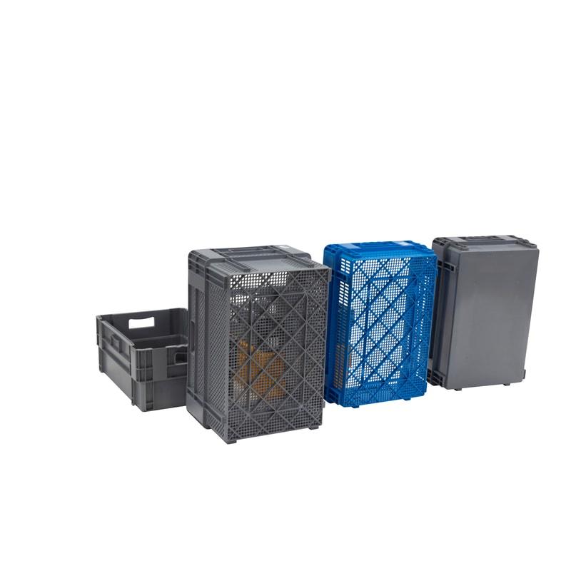 BAC GERBABLE EMBOITABLE GRIS 600 X 400 26,36,47 et 60 litres