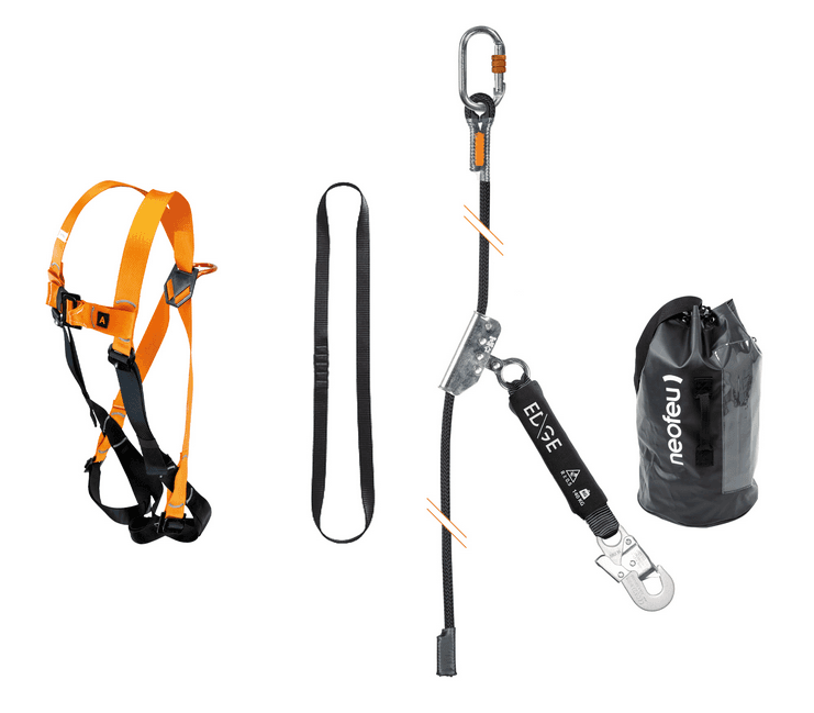 Kit antichute pour travaux toiture 10m | NEOFEU NKITTOIT1