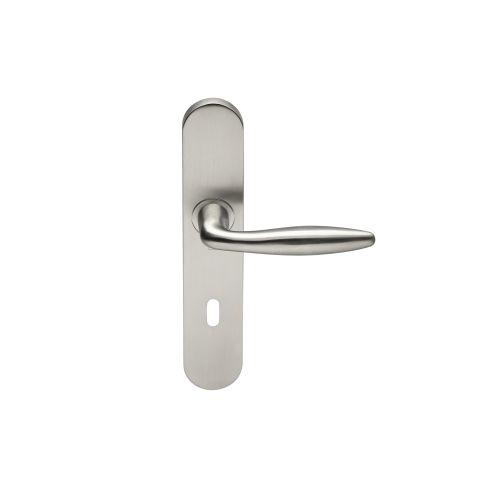 Ensemble double bequille sur plaque JADE série 1594 - Clé L - inox