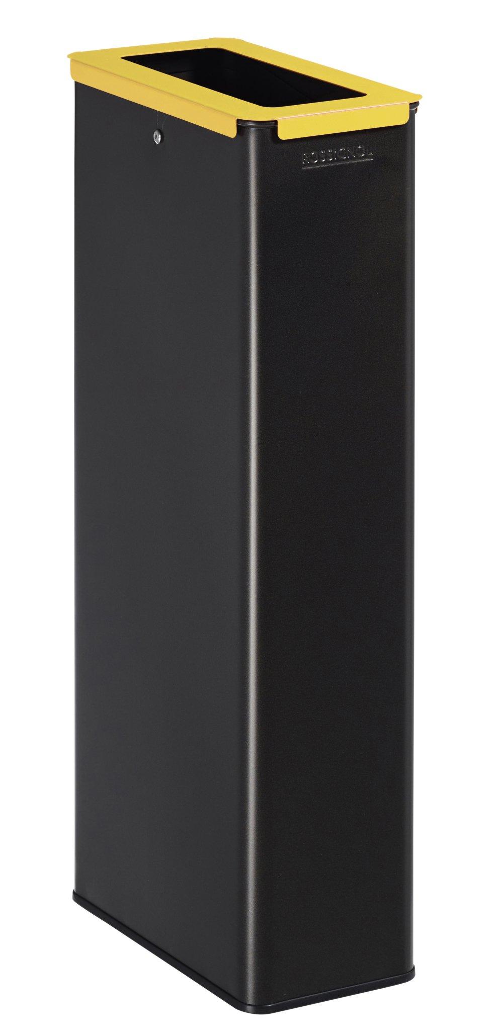 POUBELLE DE TRI COUVERCLE JAUNE POUDRE ANTI-UV