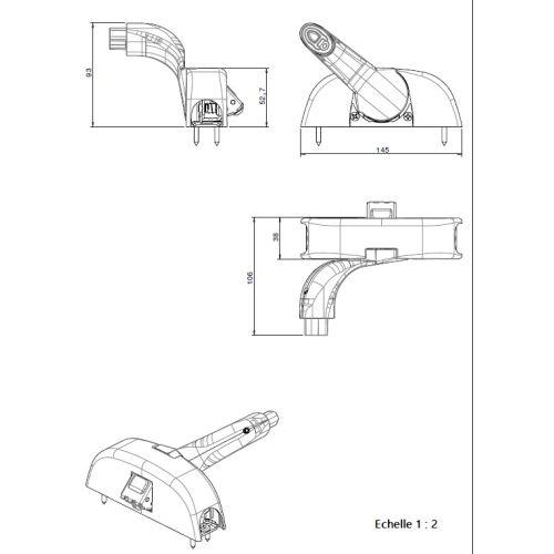 HERACLES F-8806F-ARG antipanique barre 3 points argentée EVAK