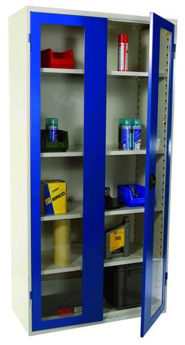 ARMOIRE PORTES BATTANTES TRANSPARENTES