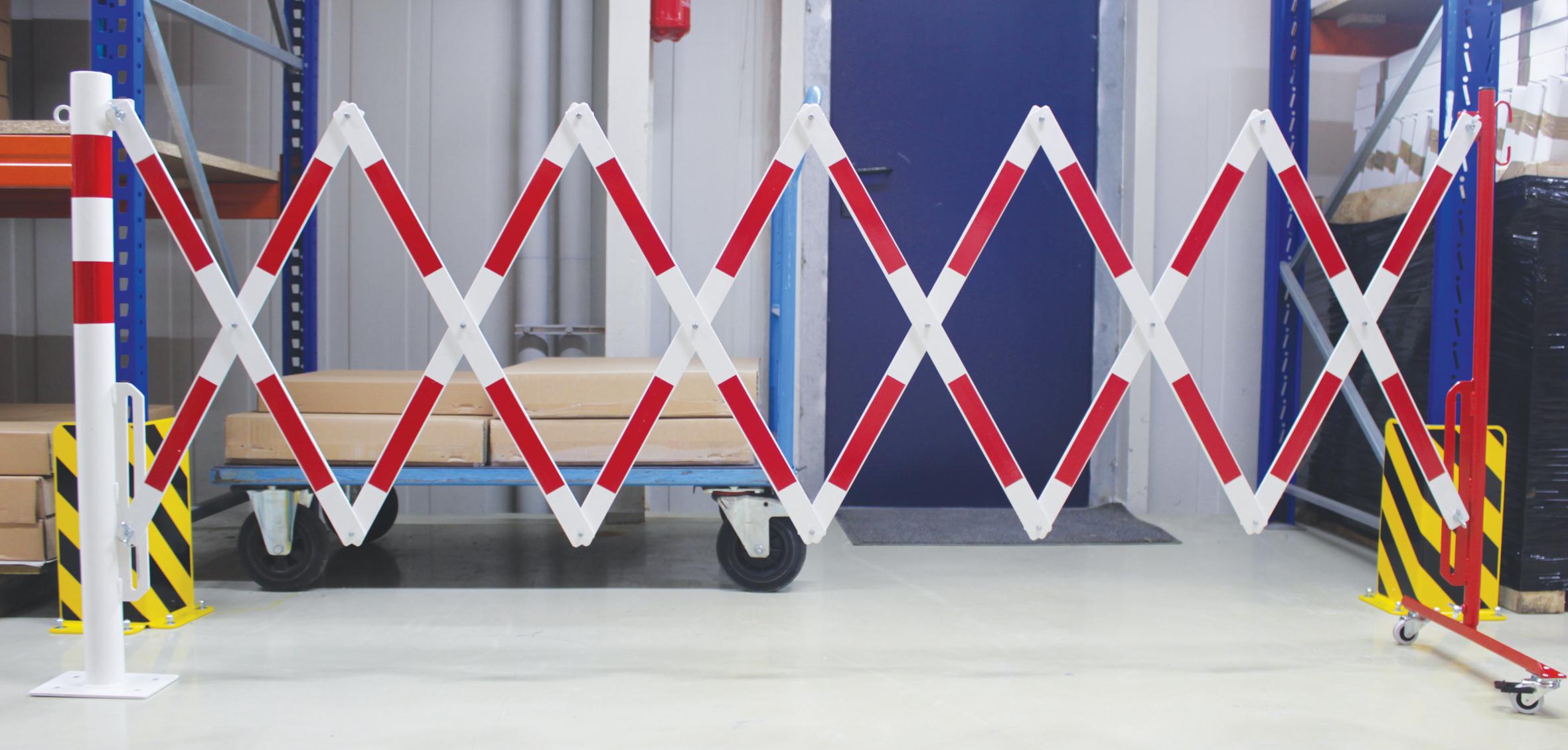 BARRIERE EXTENSIBLE HAUTEUR 1050 ROUGE/BLANC