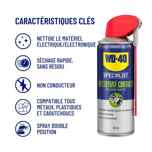 Nettoyant contact SPECIALIST PRO à séchage rapide 400 ml WD-40 SPECIALIST 33368