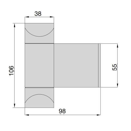 GROOM 800017 ferme-porte avec clé de réglage GROOMEX