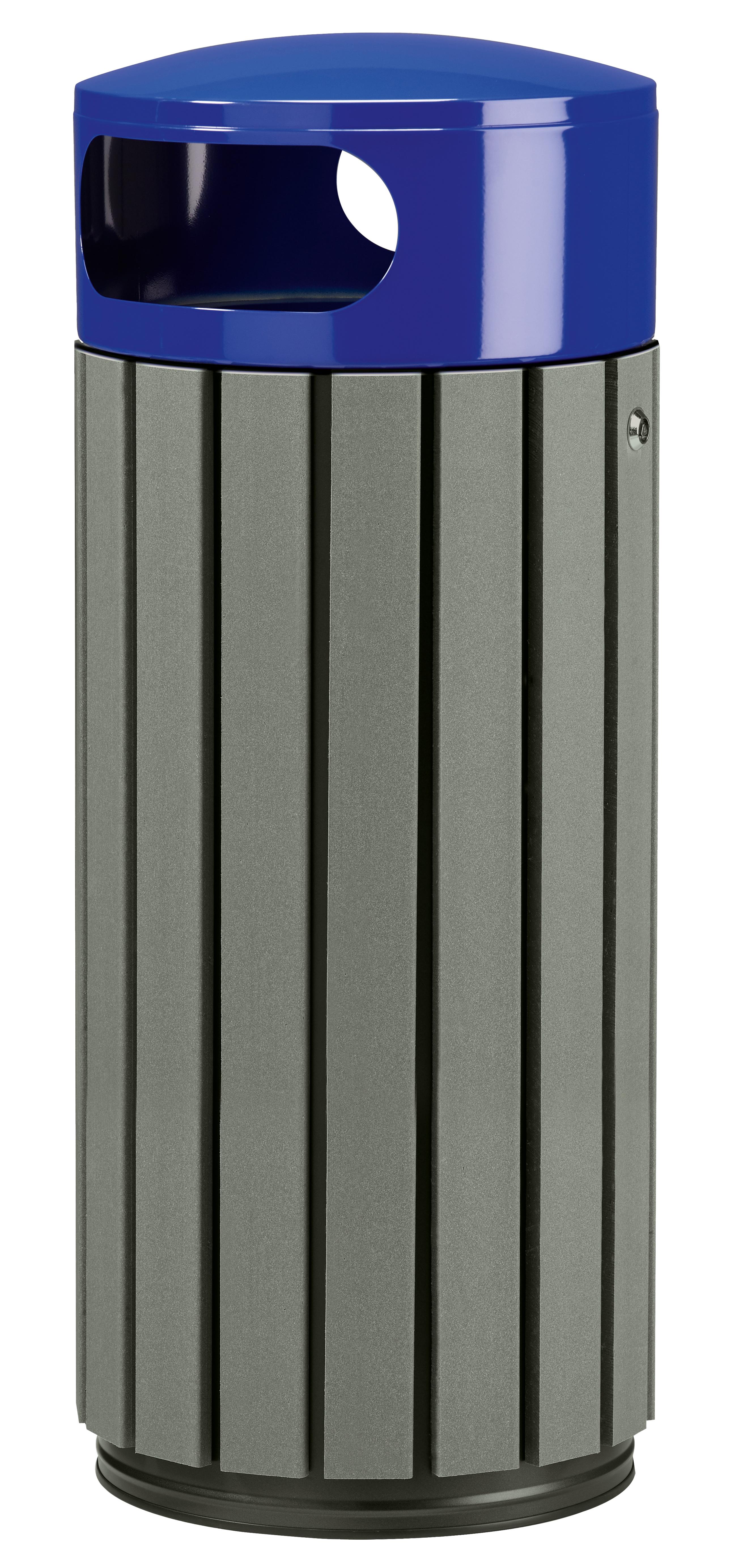 CORBEILLE ZENO COUVERCLE BLEU OUTREMER