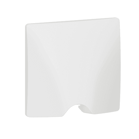 Sortie de câble IP21 dooxie livrée complète avec plaque finition blanc