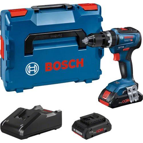Perceuse à percussion 18V Bosch GSB 18V-55 - 2 batteries 4Ah ProCORE - coffret