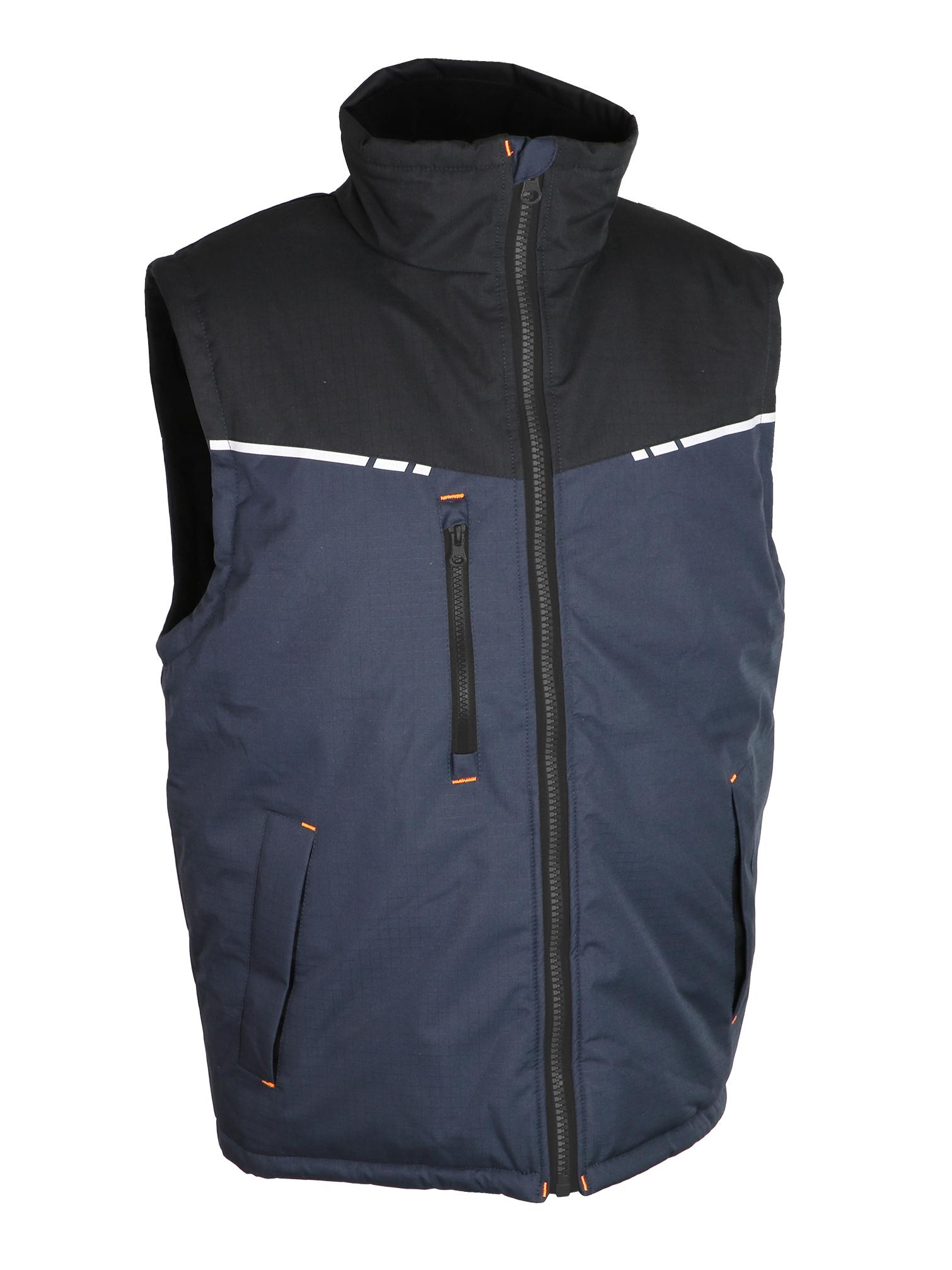 GILET CHAUD NOIR/GRIS TAILLE S A 4XL