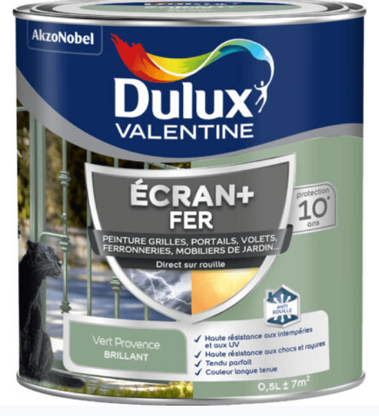 ECRAN+ FER BRILLANT VERT