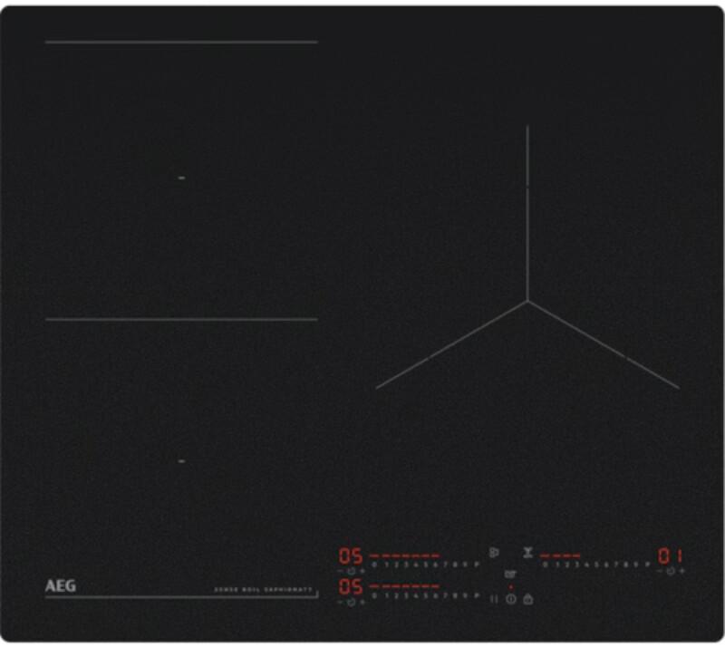 AEG TI63IQ10IZ, plaque induction SaphirMatt 60 cm, 3 foyers, Hob²Hood