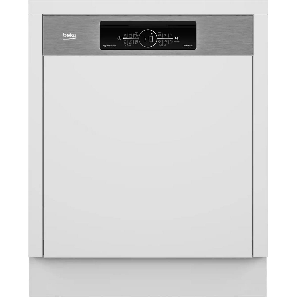 Beko BDSN36540XP - Lave-vaisselle semi-intégrable 60 cm bandeau inox