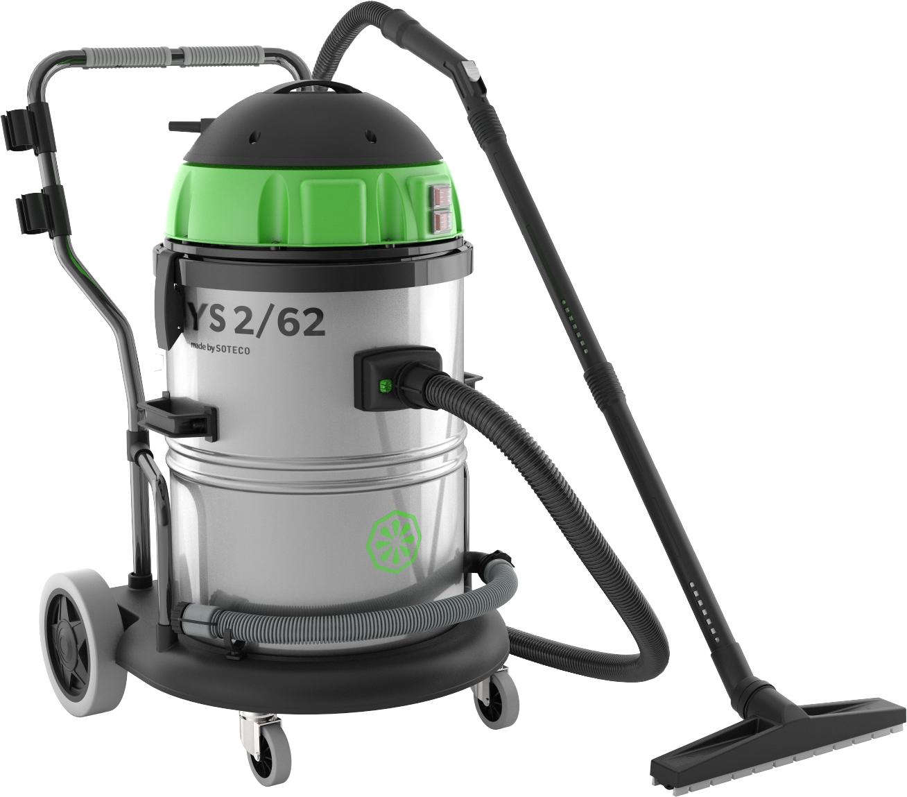 ASPIRATEUR INOX EAU ET POUSSIERE 62 LITRES