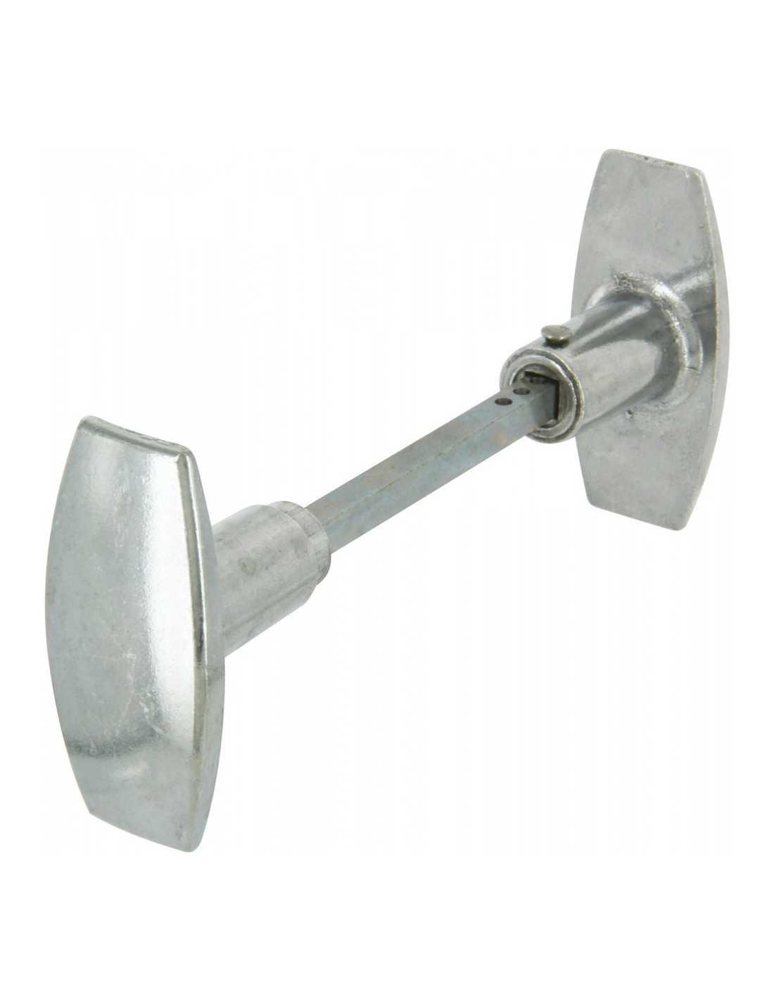 BOUTON DOUBLE ALU CARRE 6