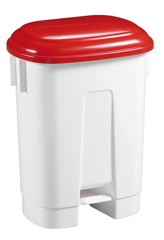 POUBELLE A PEDALE ROUGE 30L