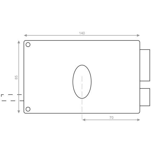 HERACLES MX-752-12 monopoint en applique 6 gorges horizontal à tirage gauche pou