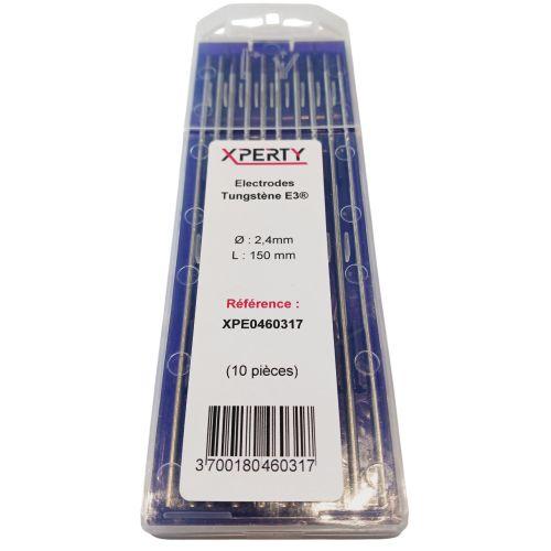 Electrode tungstène E3 Violet longueur 150mm (Etui de 10) - EXPERTY