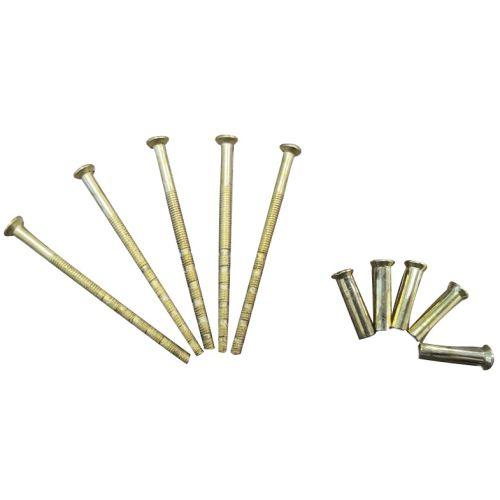 Vis reliure M4 recoupable avec douille M4 x 22 mm Laiton poli