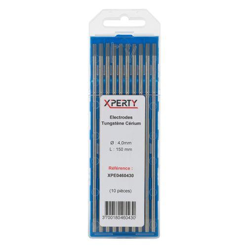 Electrode tungstène cérium Gris longueur 150mm (Etui de 10) - EXPERTY