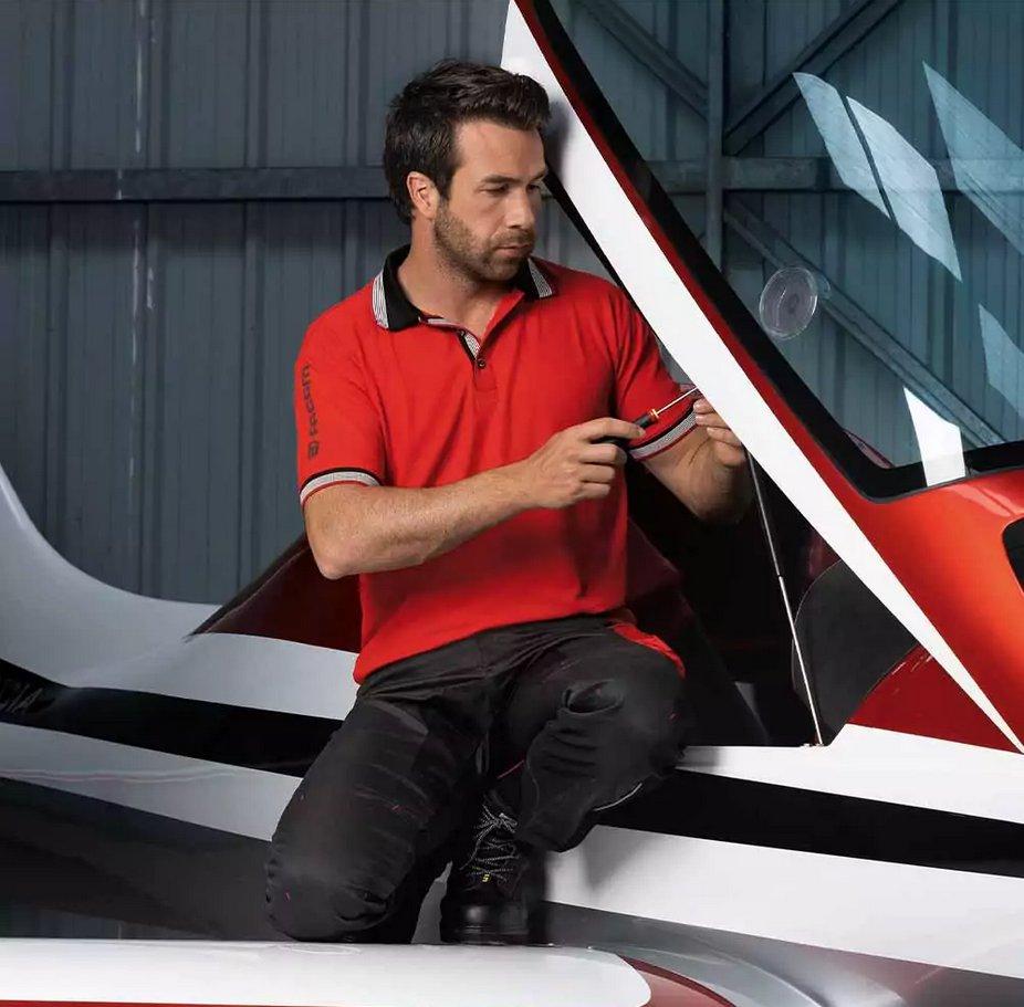 POLO HOMME MANCHES COURTES