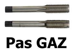 Jeu de 2 tarauds main Standard HSS GAZ - BSP G - DIN 5157 - Profil étagé