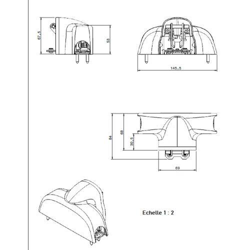 HERACLES F-8825F-INX fermeture anti-panique PUSH 2 points MV inox EVAK
