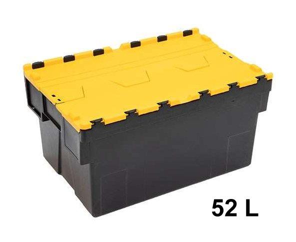 Bac navette avec couvercle coloré JAUNE