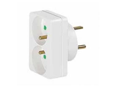 ADAPTATEUR (2x) 2P+T 16A