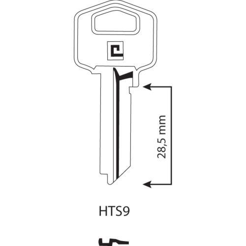 Ebauche de clé type Yale Tesa boite de 100 - HERACLES HTS9