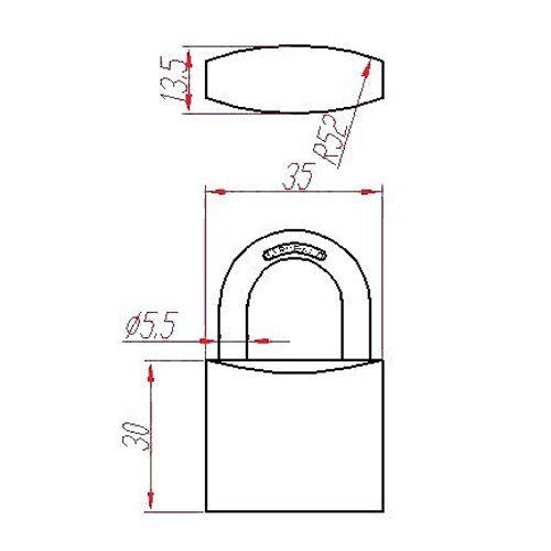Cadenas laiton HERACLES MV UNO s'entrouvrant