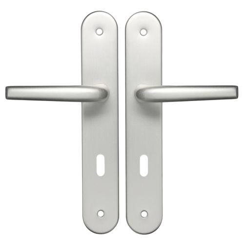 Ensemble double bequille sur plaque SANYA - Aluminium - Clé L - 195MM