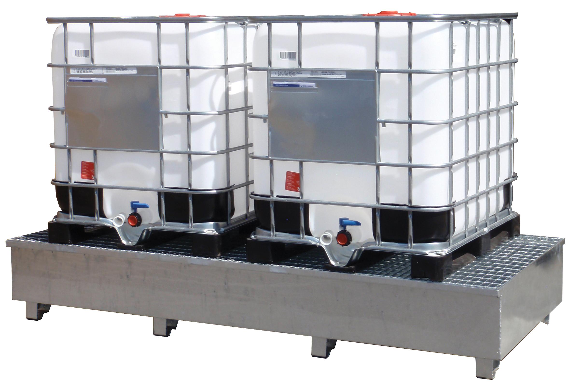 BAC DE RETENTION ACIER GALVA A CHAUD