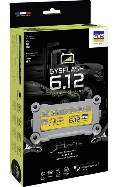 Chargeur automatique 12 V 6 A - GYSFLASH 6.12