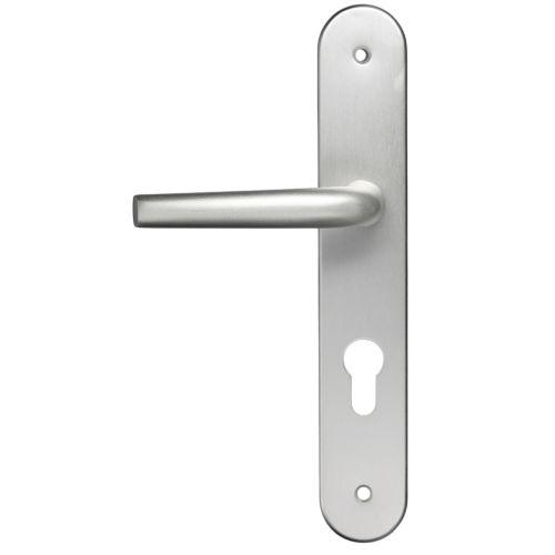 Ensemble double bequille sur plaque SANYA - Aluminium - Clé I - 195MM