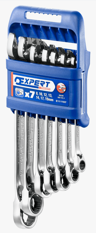 Jeu de 7 clés mixtes a cliquet | Expert by Facom