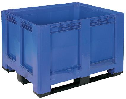 CAISSE PALETTE 615L 3 SEMELLES GRIS